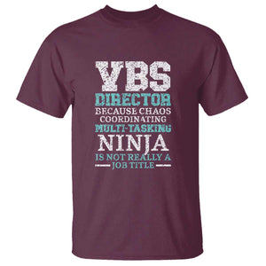 VBS Director T Shirt Vacation Bible School Christian Teacher TS02 Maroon Print Your Wear