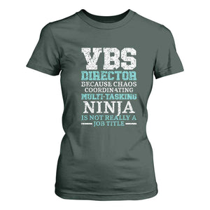 VBS Director T Shirt For Women Vacation Bible School Christian Teacher TS02 Dark Forest Green Print Your Wear