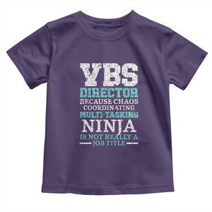 VBS Director Toddler T Shirt Vacation Bible School Christian Teacher TS02 Purple Print Your Wear
