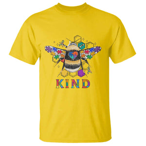 Bee Autism Awareness T Shirt Be Kind Bumblebee Spectrum Ribbon Puzzle Piece TS02 Daisy Printyourwear