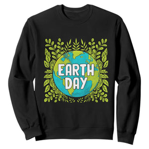 Earth Day Sweatshirt Celebrate Earth Day Go Green Go Planet Plant More Trees TS02 Black Printyourwear