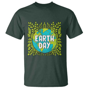 Earth Day T Shirt Celebrate Earth Day Go Green Go Planet Plant More Trees TS02 Dark Forest Green Printyourwear