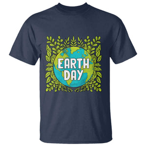Earth Day T Shirt Celebrate Earth Day Go Green Go Planet Plant More Trees TS02 Navy Printyourwear