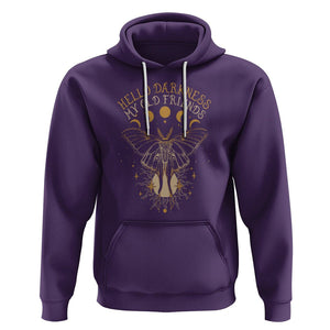 Moth Hoodie Hello Darkness My Old Friend Sound Of Silence Starry Luna Moth Actias Luna Mystic Alchemy Moth Spirit Animal Celestial Shirt for Women, Moth T-shirt, Spiritual Shirt, TS02 Purple Printyourwear