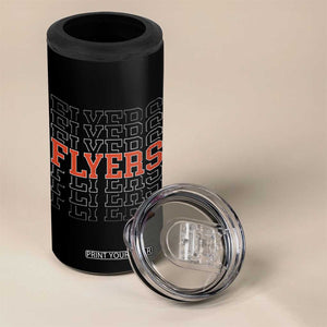 Retro Flyers Name Script Style 4 in 1 Can Cooler Tumbler Vintage Distressed Graphic Sports Fan Pride TS02 Print Your Wear