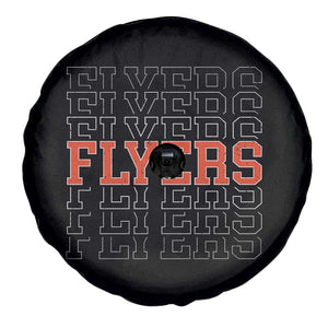 Retro Flyers Name Script Style Spare Tire Cover Vintage Distressed Graphic Sports Fan Pride TS02 Print Your Wear