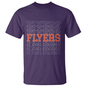Retro Flyers Name Script Style T Shirt Vintage Distressed Graphic Sports Fan Pride TS02 Purple Print Your Wear