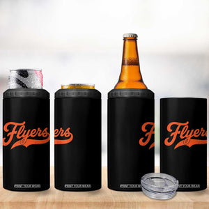 Vintage Flyers Name Script Style 4 in 1 Can Cooler Tumbler Retro Distressed Tailgate Spirit Sports Fan TS02 Print Your Wear