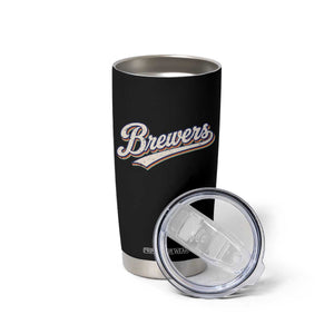 Vintage 70s Brewers Name Script Style Tumbler Cup Retro Distressed Tailgate Spirit Sports Fan TS02 Print Your Wear