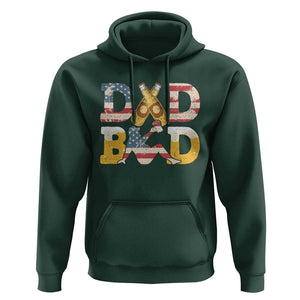 Funny Drinking Dad Hoodie Dad Bod Father Figure Beer Love American Flag TS02 Dark Forest Green Print Your Wear