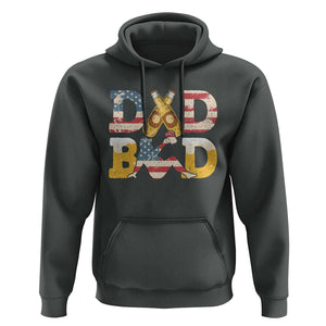 Funny Drinking Dad Hoodie Dad Bod Father Figure Beer Love American Flag TS02 Dark Heather Print Your Wear
