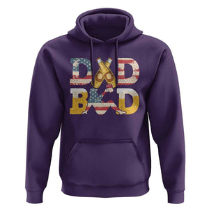 Funny Drinking Dad Hoodie Dad Bod Father Figure Beer Love American Flag TS02 Purple Print Your Wear
