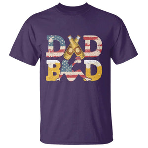 Funny Drinking Dad T Shirt Dad Bod Father Figure Beer Love American Flag TS02 Purple Print Your Wear