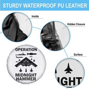 Operation Midnight Hammer Military Spare Tire Cover Tactical Warfare Jets Bombers TS02 Print Your Wear