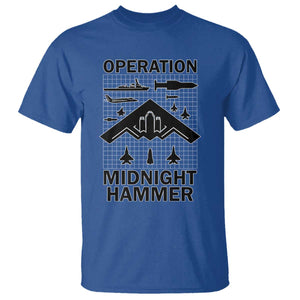 Operation Midnight Hammer Military T Shirt Tactical Warfare Jets Bombers TS02 Royal Blue Print Your Wear