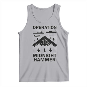 Operation Midnight Hammer Military Tank Top Tactical Warfare Jets Bombers TS02 Athletic Heather Print Your Wear