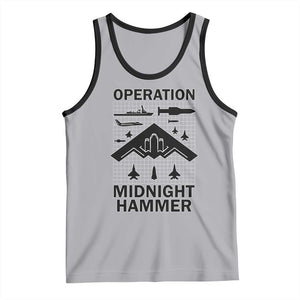 Operation Midnight Hammer Military Tank Top Tactical Warfare Jets Bombers TS02 Athletic Heather Black Print Your Wear