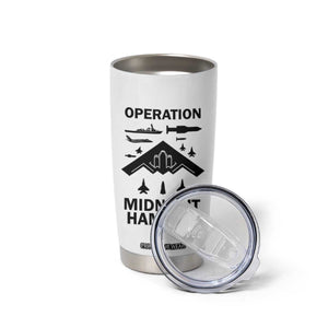 Operation Midnight Hammer Military Tumbler Cup Tactical Warfare Jets Bombers TS02 Print Your Wear