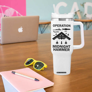 Operation Midnight Hammer Military Tumbler With Handle Tactical Warfare Jets Bombers TS02 Print Your Wear