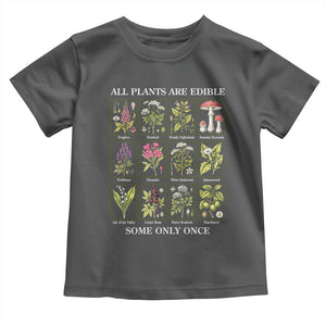 Vintage Botanical Poison Chart Graphic Toddler T Shirt All Plants Are Edible Some Only Once