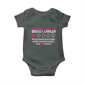 Funny Breast Cancer One Star Review Baby Onesie Would Not Recommend Breast Cancer Warrior