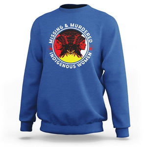 Indigenous Women Sweatshirt MMIW Awareness Missing & Murdered TS02 Royal Blue Printyourwear