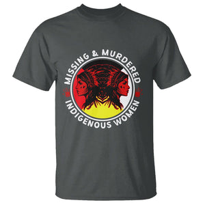 Indigenous Women T Shirt MMIW Awareness Missing & Murdered TS02 Dark Heather Printyourwear