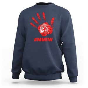 Indigenous Women Stolen Sisters Sweatshirt MMIW Awareness Missing & Murdered TS02 Navy Printyourwear