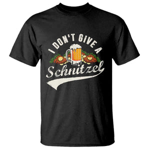 Funny Oktoberfest Drinking T Shirt I Don't Give a Schnitzel German Beer Festival TS02 Black Print Your Wear