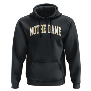 Classic Notre Dame Indiana Hoodie Retro Vintage Varsity Throwback Design TS02 Black Print Your Wear