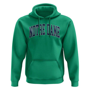 Classic Notre Dame Indiana Hoodie Vintage Retro Throwback Design TS02 Irish Green Print Your Wear