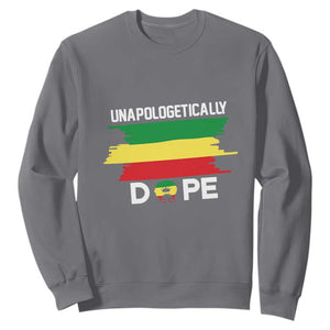 Black History Month Sweatshirt Unapologetically Dope Black Pride Melanin African American TS02 Charcoal Printyourwear