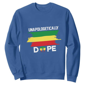 Black History Month Sweatshirt Unapologetically Dope Black Pride Melanin African American TS02 Royal Blue Printyourwear