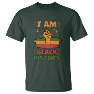 I Am Black History Month T Shirt African American Pride Celebration TS02 Dark Forest Green Printyourwear