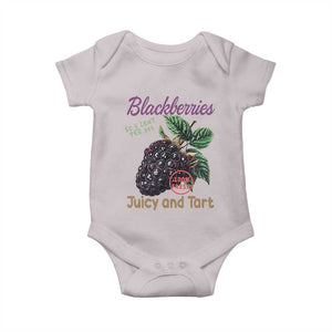 Fresh Juicy Blackberries Baby Onesie Retro Vintage Backberry Farmers Market TS02 Ice Gray Print Your Wear