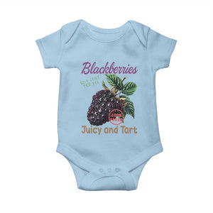 Fresh Juicy Blackberries Baby Onesie Retro Vintage Backberry Farmers Market TS02 Light Blue Print Your Wear