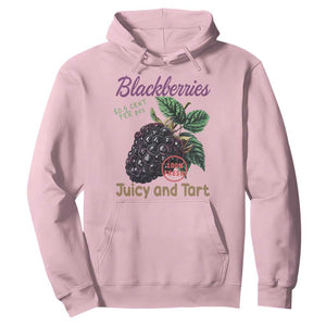 Fresh Juicy Blackberries Hoodie Retro Vintage Backberry Farmers Market TS02 Light Pink Print Your Wear