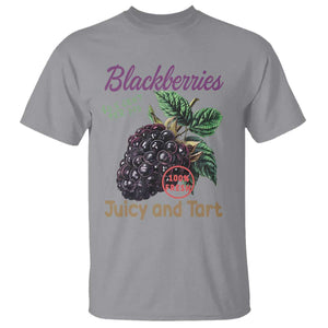 Fresh Juicy Blackberries T Shirt Retro Vintage Backberry Farmers Market TS02 Sport Gray Print Your Wear
