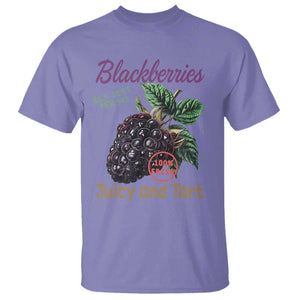 Fresh Juicy Blackberries T Shirt Retro Vintage Backberry Farmers Market TS02 Violet Print Your Wear