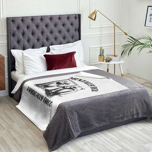 Mentally Sick Physically Thick Throw Blanket Retro Vintage Silly Raccoon Weird Meme TS02 Print Your Wear