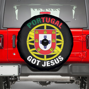 Portugal Got Jesus Christian Faith Spare Tire Cover Portuguese Pride Religious Patriotic Gift TS02 Print Your Wear