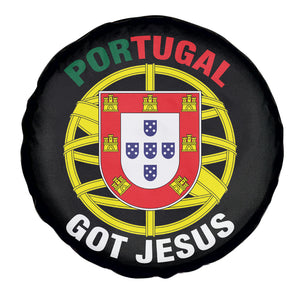 Portugal Got Jesus Christian Faith Spare Tire Cover Portuguese Pride Religious Patriotic Gift TS02 Print Your Wear
