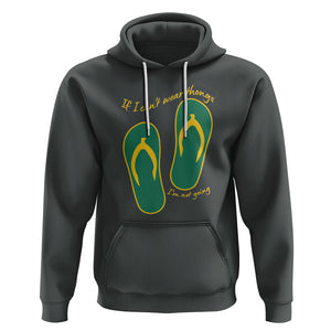 Funny Aussie Slang Hoodie If I Can't Wear Thongs I'm Not Going Flip Flops TS02 Dark Heather Printyourwear