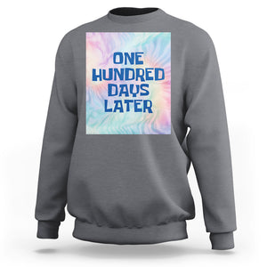 Funny 100 Days of School Sweatshirt One Hundred Days Later TS02 Charcoal Printyourwear