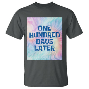 Funny 100 Days of School T Shirt One Hundred Days Later TS02 Dark Heather Printyourwear