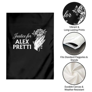 Justice for Alex Pretti Floral Memorial Garden Flag Minneapolis Jan 24 2026 Tribute TS02 Print Your Wear