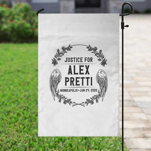 Justice for Alex Pretti Garden Flag Minneapolis January 24 2026 Tribute Memorial Wreath TS02 Print Your Wear