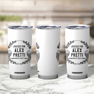 Justice for Alex Pretti Tumbler Cup Minneapolis January 24 2026 Tribute Memorial Wreath TS02 Print Your Wear