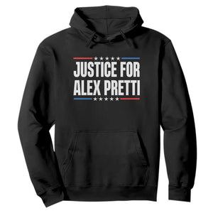 Justice for Alex Pretti Patriotic Hoodie Minneapolis Jan 24 2026 Memorial Tribute TS02 Black Print Your Wear