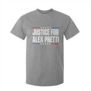 Justice for Alex Pretti Patriotic T Shirt For Kid Minneapolis Jan 24 2026 Memorial Tribute TS02 Sport Gray Print Your Wear